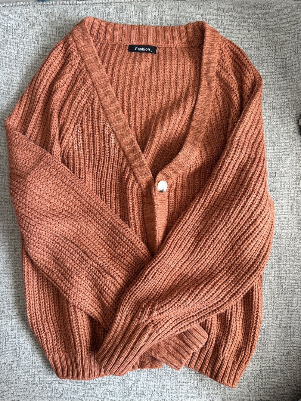 Brand Women's Rust Knit Cardigan Sweater